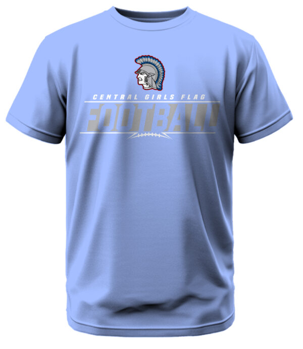 Central Girls Flag Football w/Spartan Head T-Shirt - Image 5