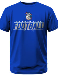 Central Girls Flag Football w/Spartan Head T-Shirt
