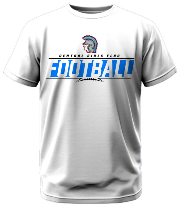 Central Girls Flag Football w/Spartan Head T-Shirt - Image 2