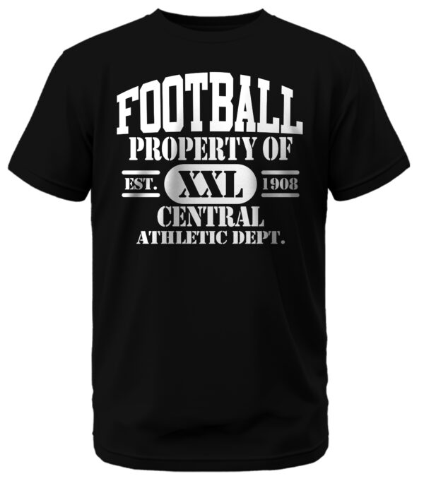 Football Property of Central Athletic Department T-Shirt - Image 4