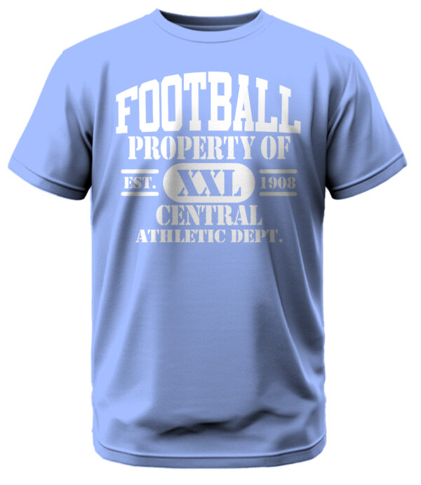 Football Property of Central Athletic Department T-Shirt - Image 5