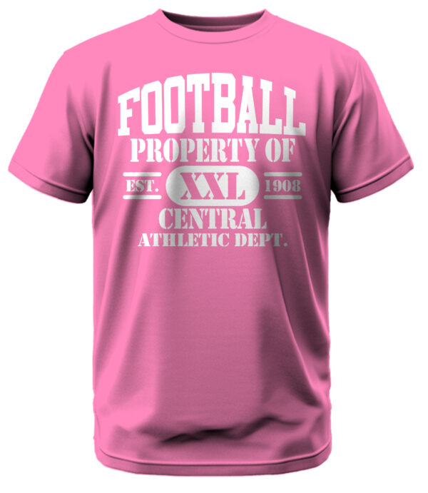 Football Property of Central Athletic Department T-Shirt - Image 6