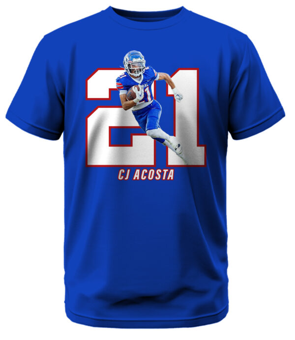 Football Player Number w/ Custom Photo T-Shirt