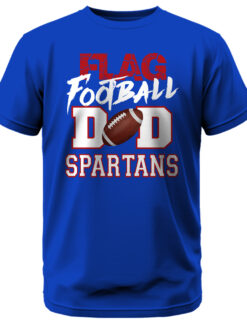 Spartans Flag Football Dad w/Red Outline T-Shirt