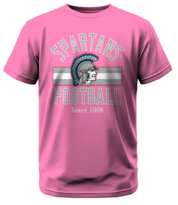 Spartans Football Western Retro Font T-Shirt - Image 6