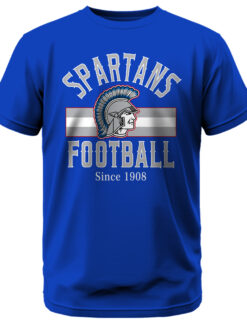 Spartans Football Western Retro Font T-Shirt