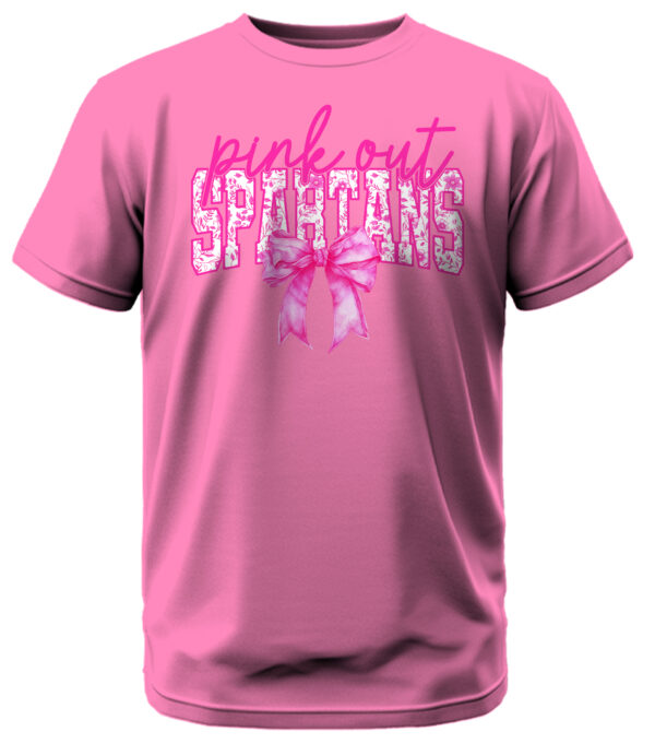 Spartans Pink Out T-Shirt - Image 6