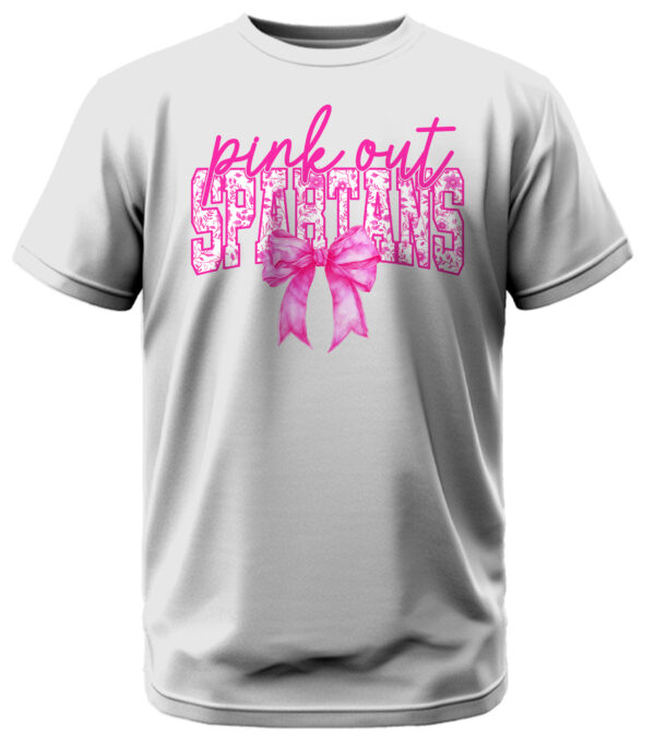 Spartans Pink Out T-Shirt - Image 5