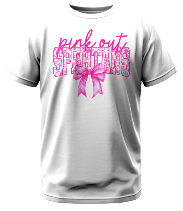 Spartans Pink Out T-Shirt - Image 2