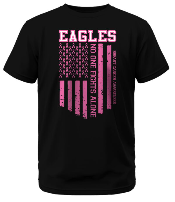 Southwest Eagles Breast Cancer Awareness Flag T-Shirt - Image 4