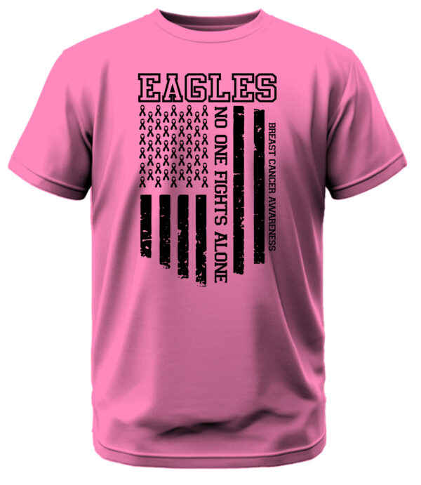 Southwest Eagles Breast Cancer Awareness Flag T-Shirt - Image 5