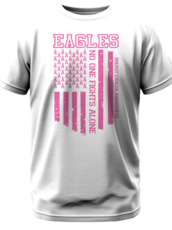 Alternative view of Southwest Eagles Breast Cancer Awareness Flag T-Shirt