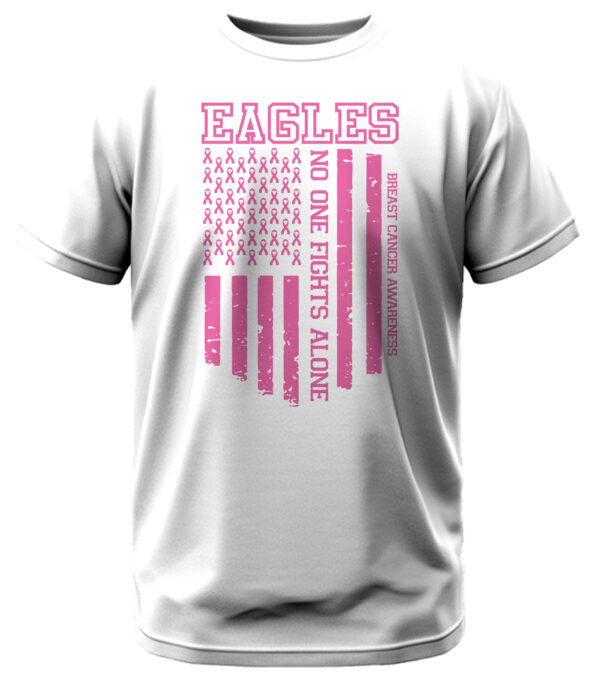 Southwest Eagles Breast Cancer Awareness Flag T-Shirt - Image 2