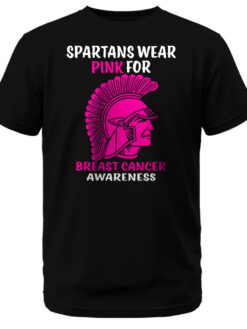 Spartans Wear Pink for Breast Cancer Awareness T-Shirt