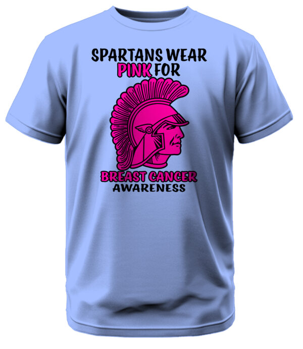 Spartans Wear Pink for Breast Cancer Awareness T-Shirt - Image 3