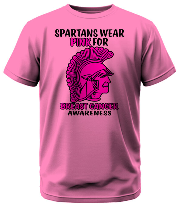 Spartans Wear Pink for Breast Cancer Awareness T-Shirt - Image 5