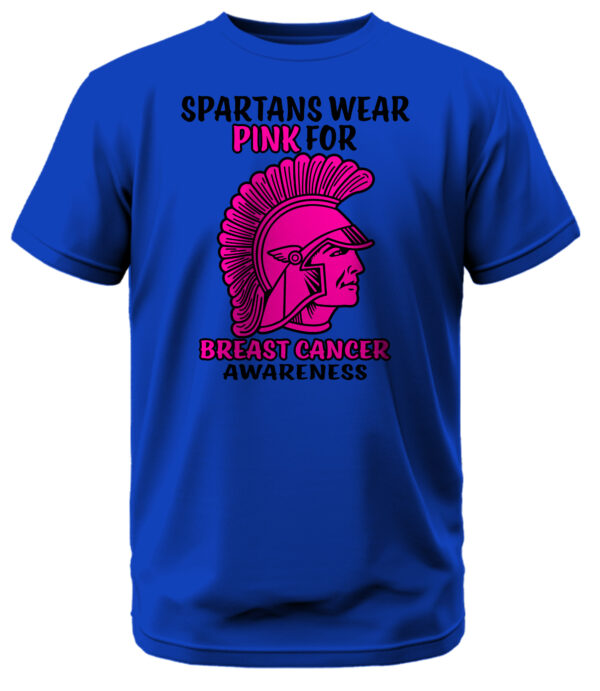Spartans Wear Pink for Breast Cancer Awareness T-Shirt - Image 2