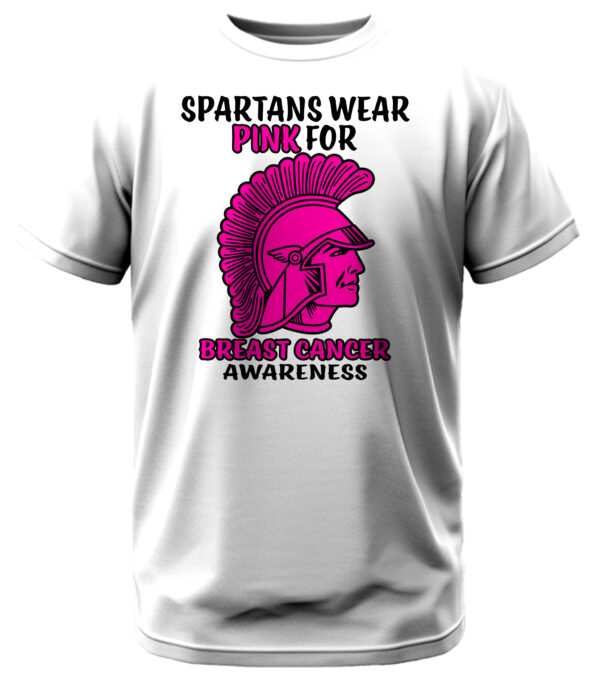 Spartans Wear Pink for Breast Cancer Awareness T-Shirt - Image 6