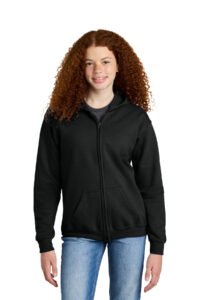 Gildan ® Youth Heavy Blend Full-Zip Hooded Sweatshirt. 18600B