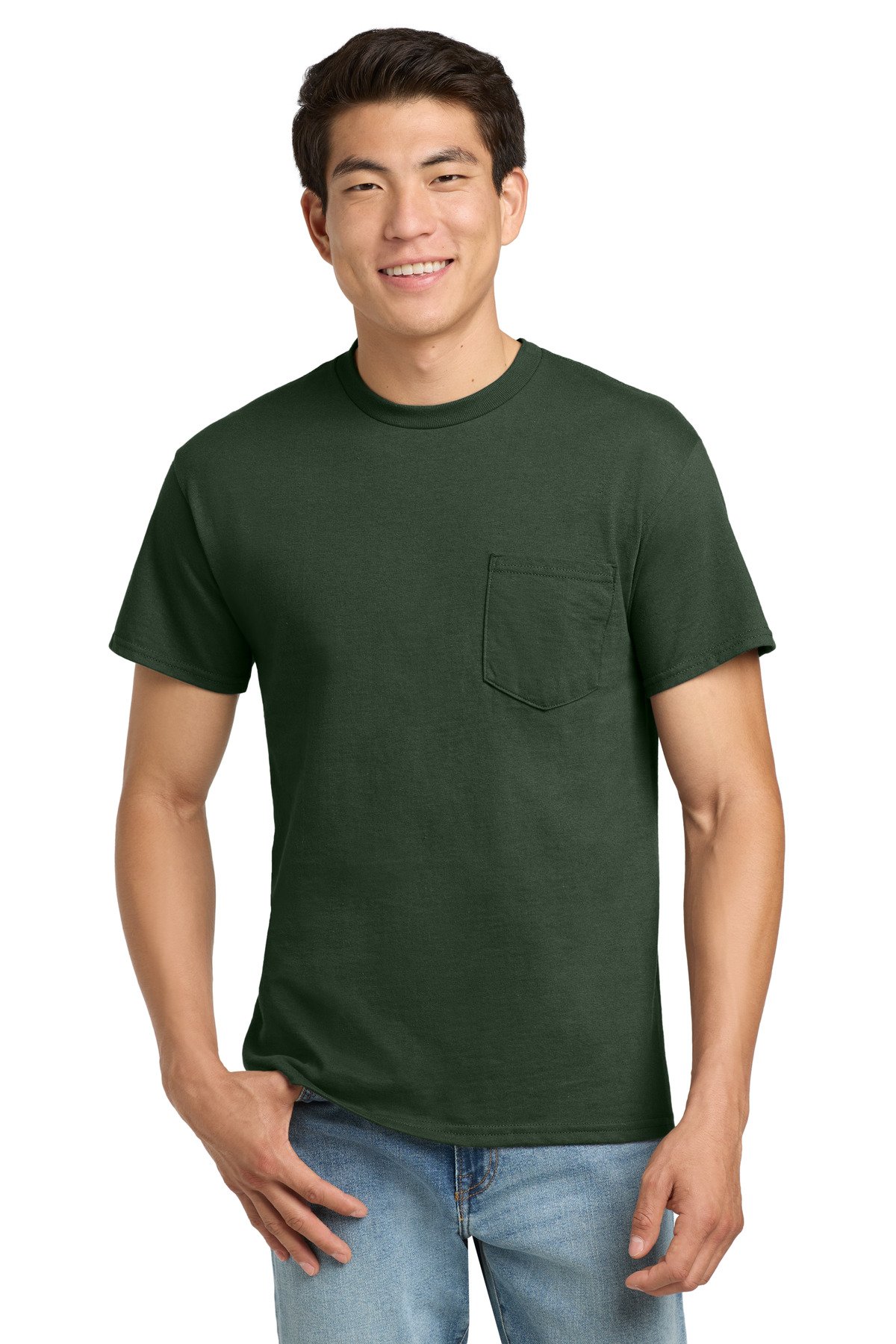 Gildan ® - Ultra Cotton ® 100% US Cotton T-Shirt with Pocket. 2300 - Image 8