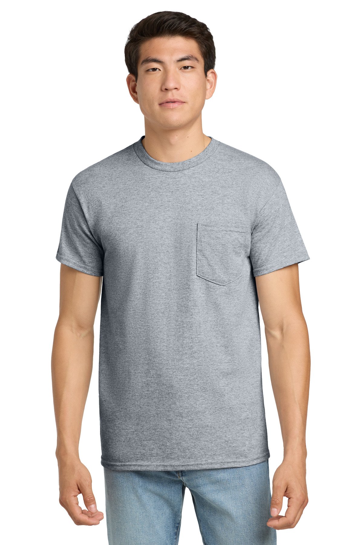 Gildan ® - Ultra Cotton ® 100% US Cotton T-Shirt with Pocket. 2300 - Image 3