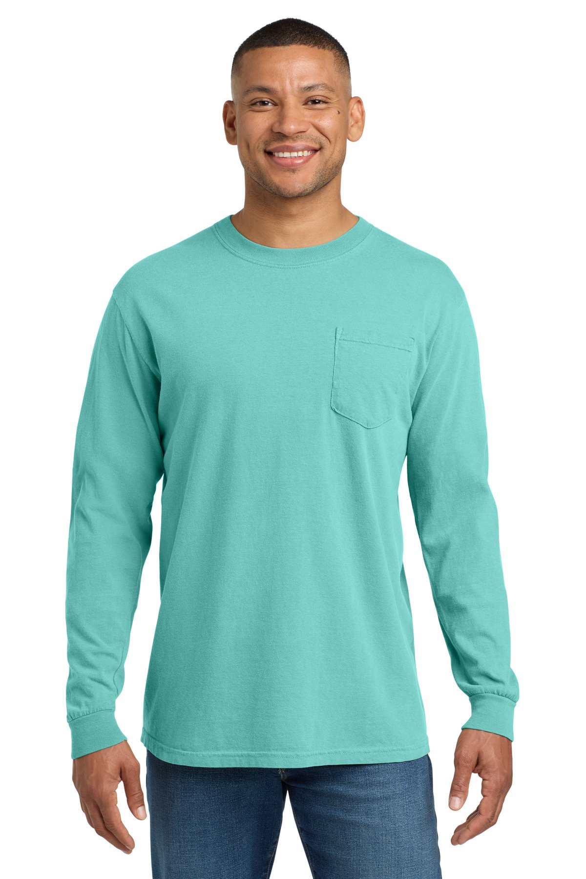 COMFORT COLORS ® Heavyweight Ring Spun Long Sleeve Pocket Tee. 4410 - Image 15