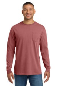 Alternative view of COMFORT COLORS  ®  Heavyweight Ring Spun Long Sleeve Pocket Tee. 4410