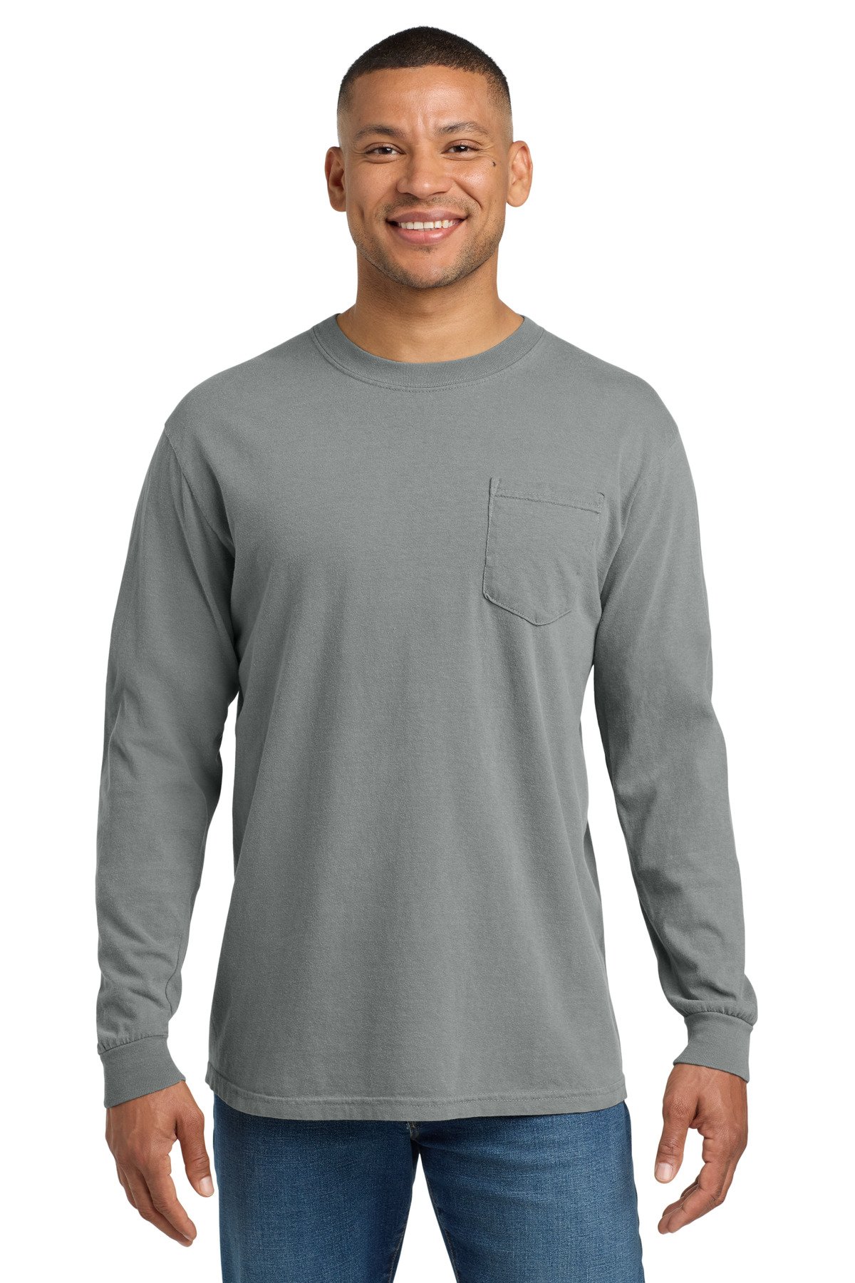 COMFORT COLORS ® Heavyweight Ring Spun Long Sleeve Pocket Tee. 4410 - Image 11