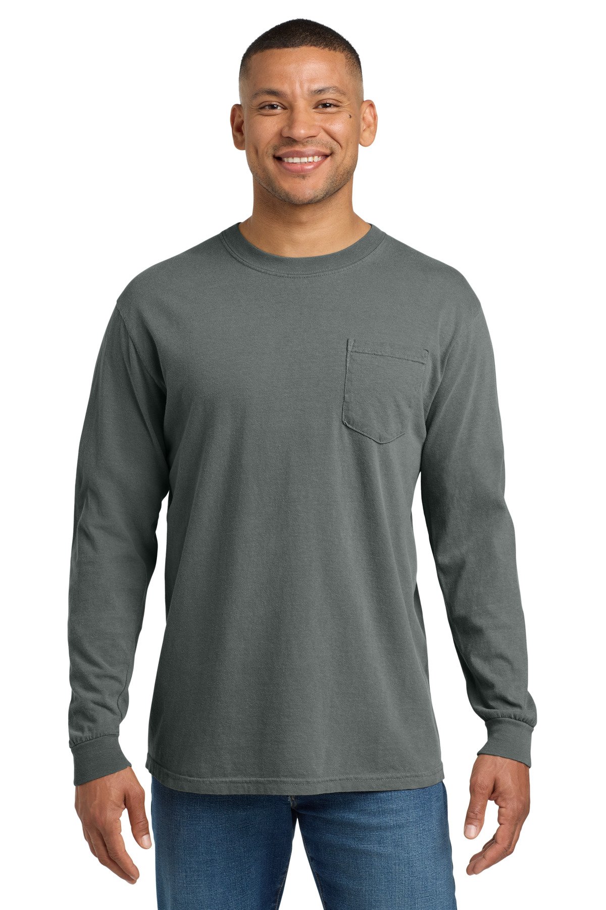COMFORT COLORS ® Heavyweight Ring Spun Long Sleeve Pocket Tee. 4410 - Image 6