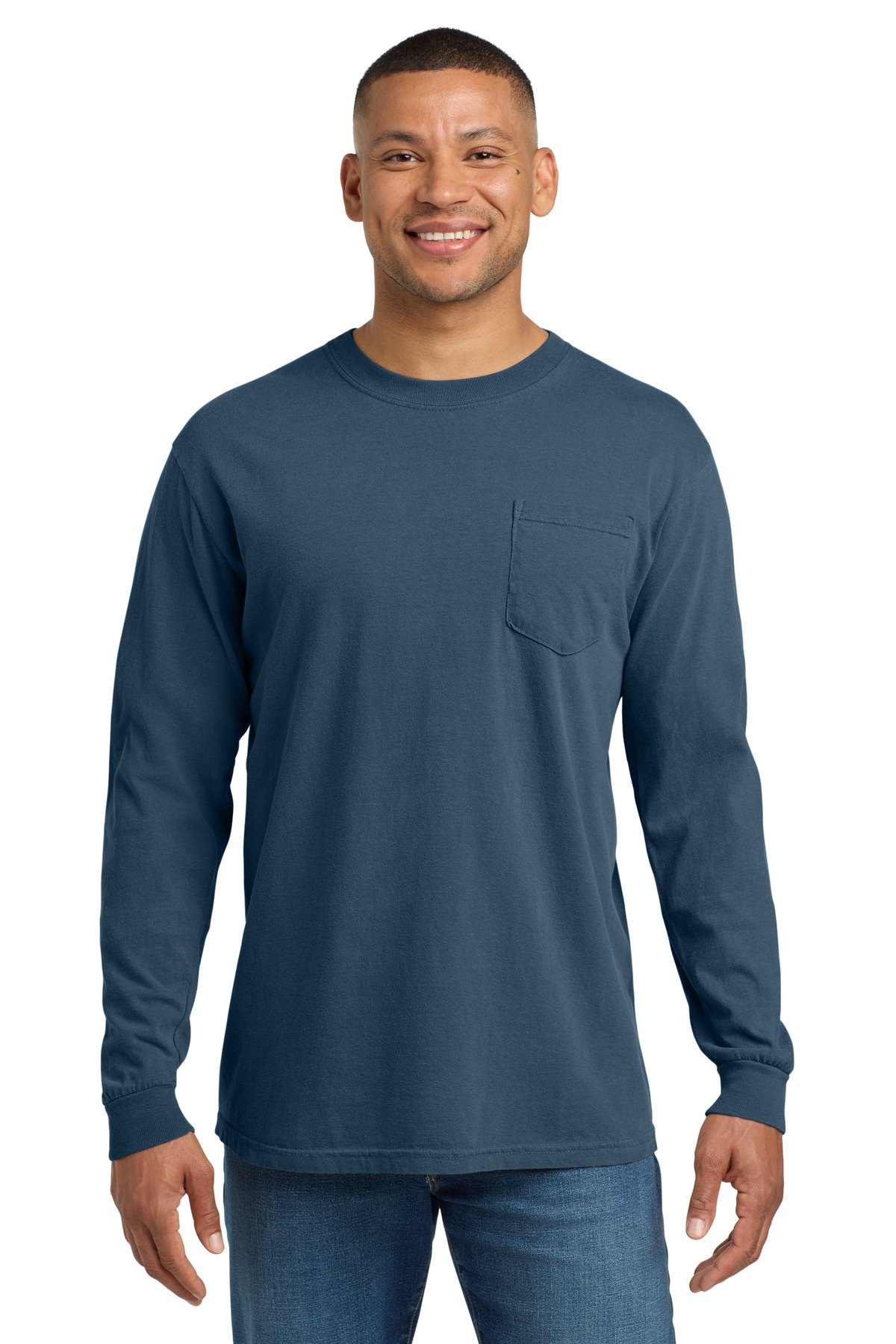 COMFORT COLORS ® Heavyweight Ring Spun Long Sleeve Pocket Tee. 4410 - Image 21