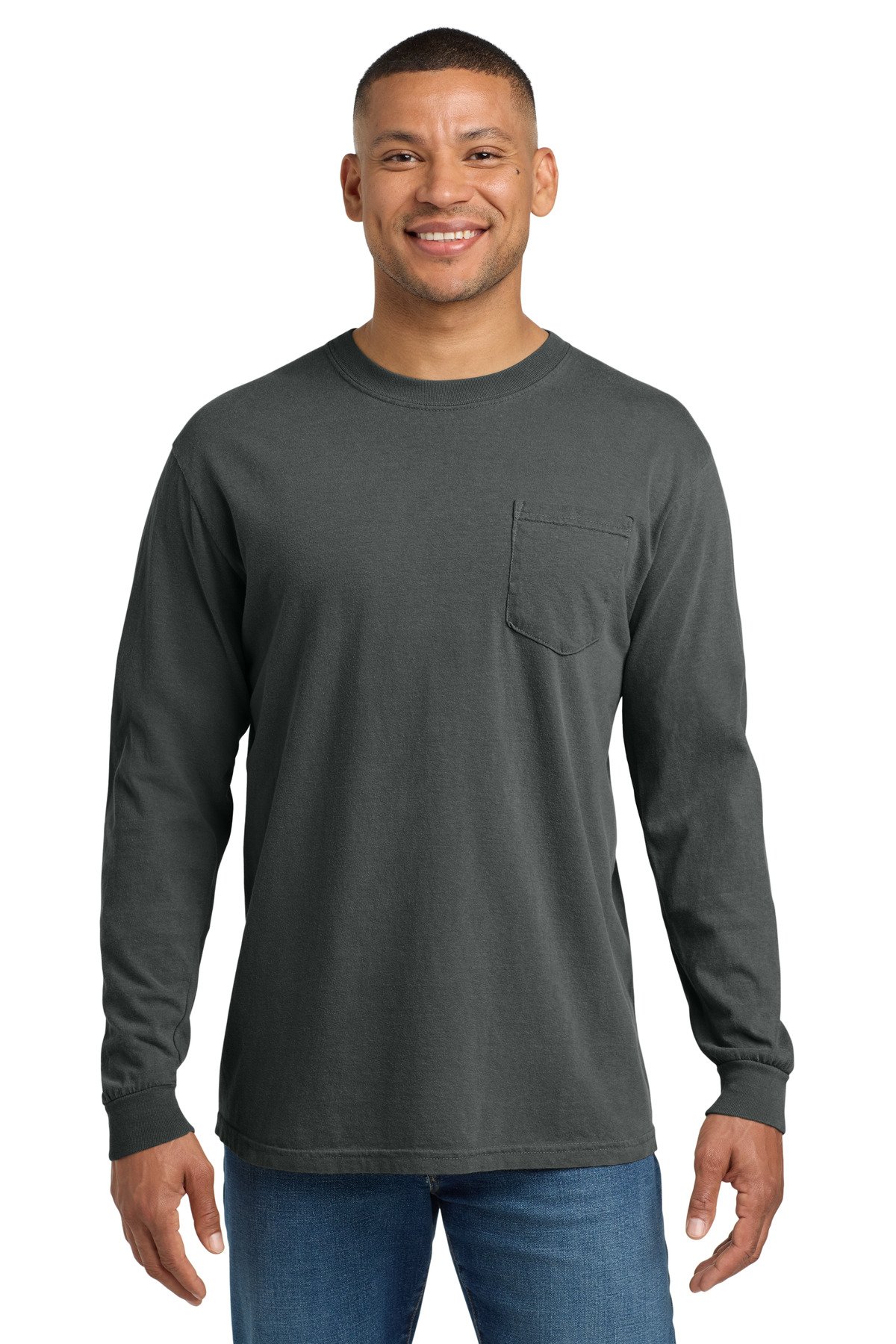 COMFORT COLORS ® Heavyweight Ring Spun Long Sleeve Pocket Tee. 4410 - Image 8