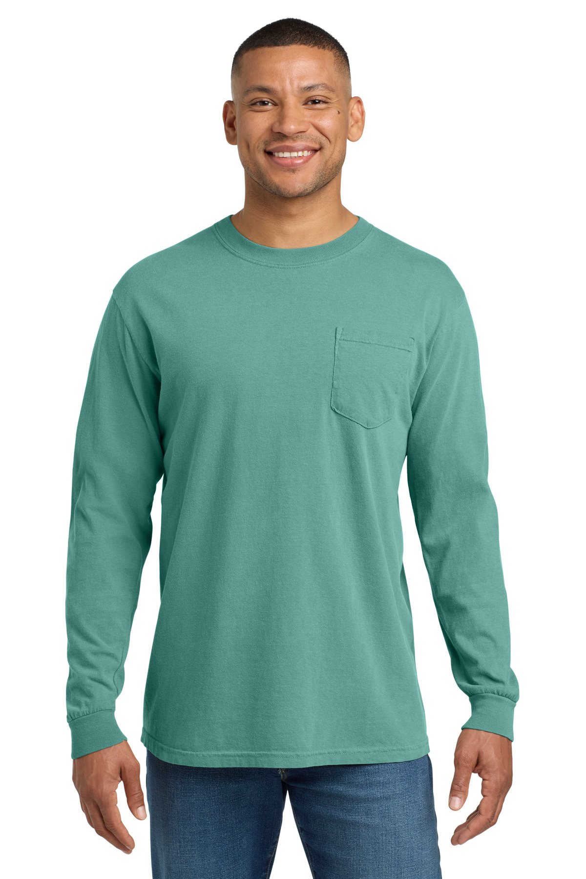 COMFORT COLORS ® Heavyweight Ring Spun Long Sleeve Pocket Tee. 4410 - Image 7