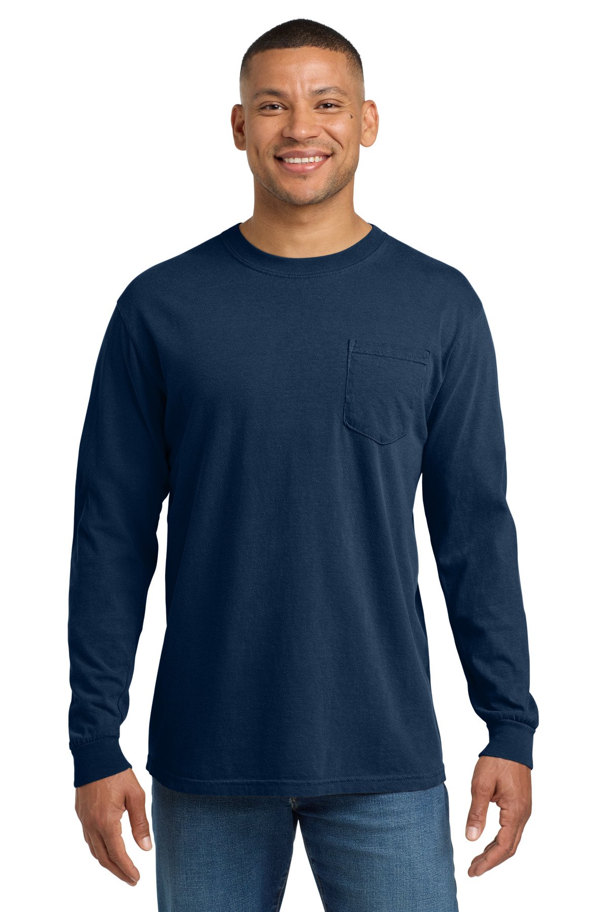 COMFORT COLORS ® Heavyweight Ring Spun Long Sleeve Pocket Tee. 4410 - Image 4