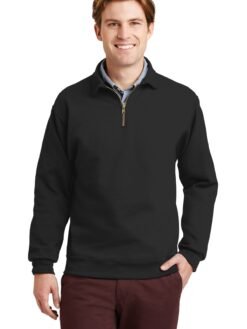 Alternative view of Jerzees ®  Super Sweats ®  NuBlend ®  - 1/4-Zip Sweatshirt with Cadet Collar.  4528M