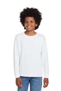 Gildan ® Youth Heavy Cotton 100% Cotton Long Sleeve T-Shirt. 5400B