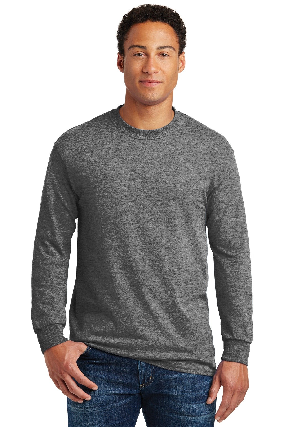 Gildan ® - Heavy Cotton 100% Cotton Long Sleeve T-Shirt. 5400 - Image 10