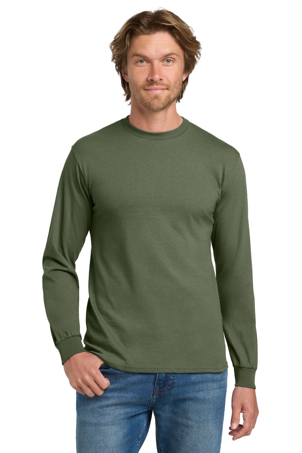 Gildan ® - Heavy Cotton 100% Cotton Long Sleeve T-Shirt. 5400 - Image 17