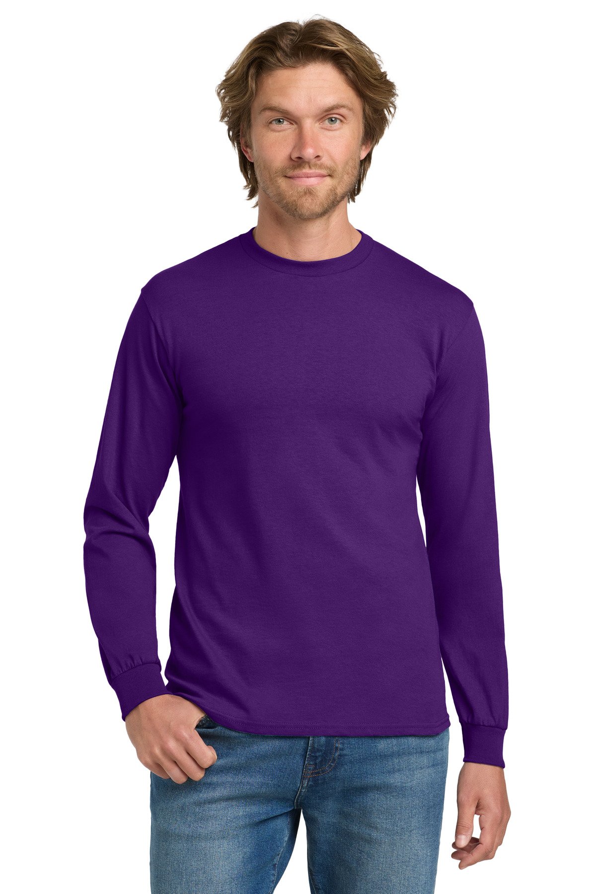 Gildan ® - Heavy Cotton 100% Cotton Long Sleeve T-Shirt. 5400 - Image 24