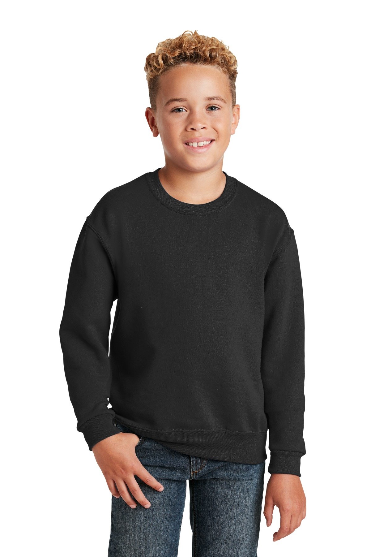 Jerzees ® - Youth NuBlend ® Crewneck Sweatshirt. 562B - Image 2