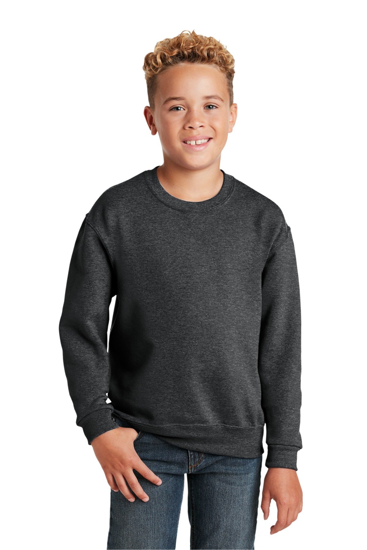 Jerzees ® - Youth NuBlend ® Crewneck Sweatshirt. 562B - Image 6