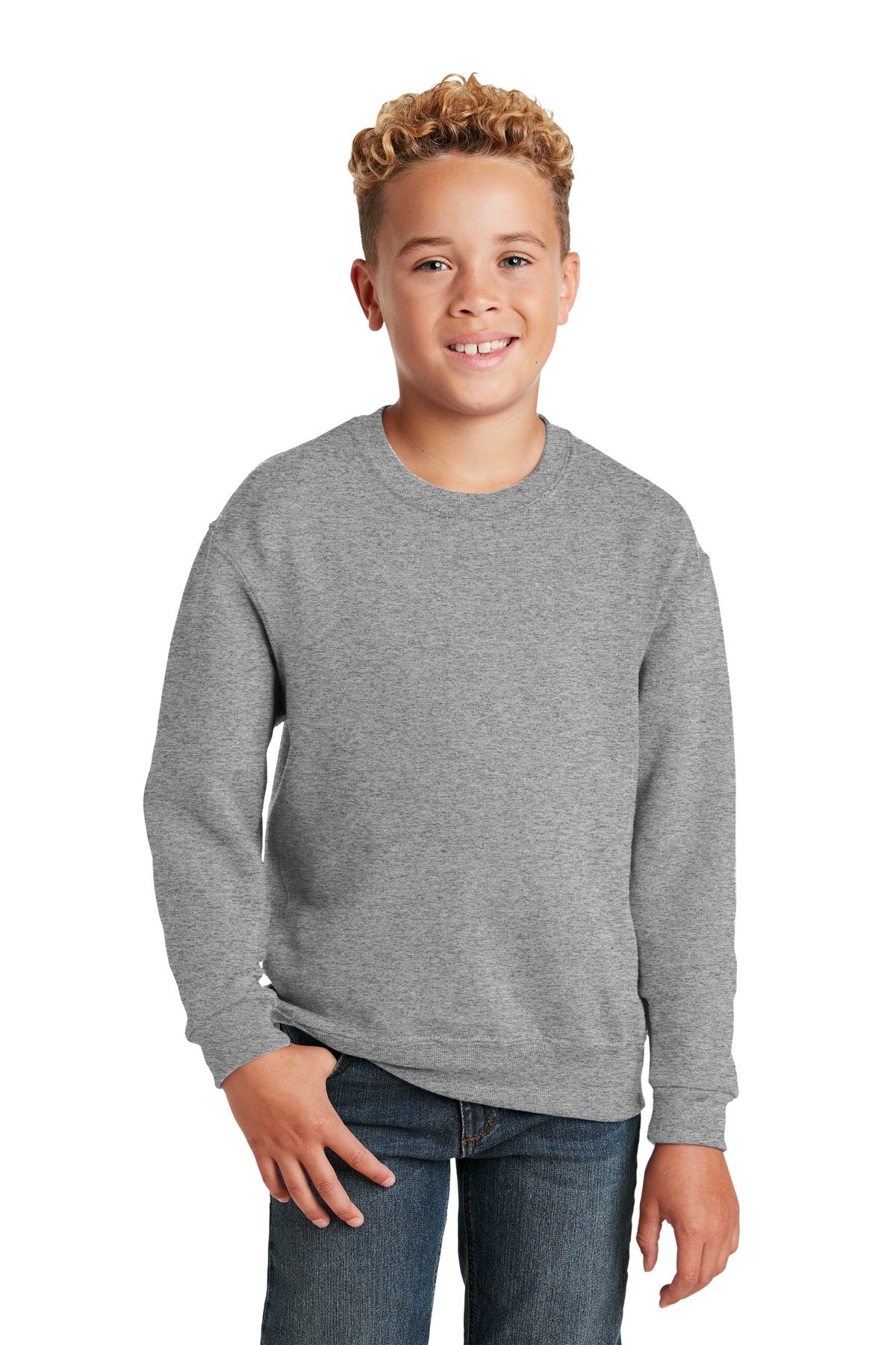 Jerzees ® - Youth NuBlend ® Crewneck Sweatshirt. 562B - Image 4