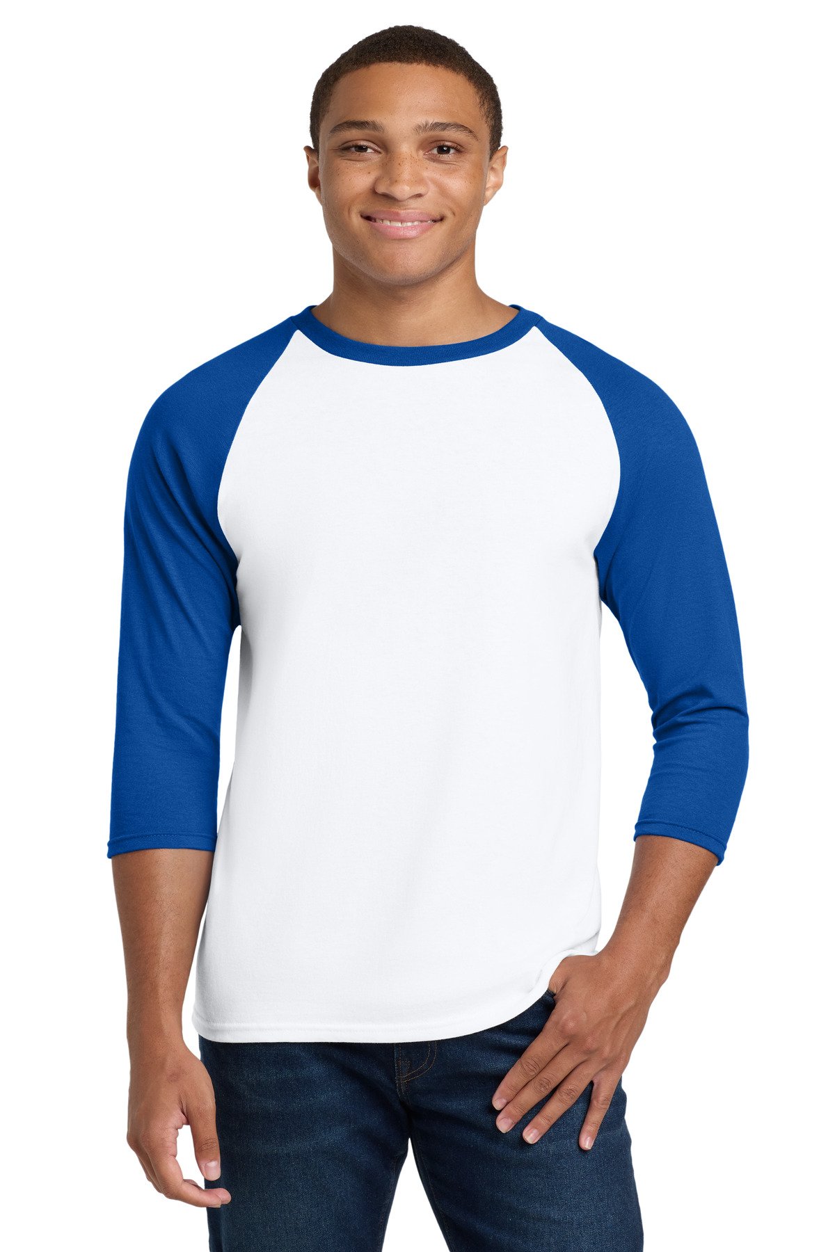Gildan ® Heavy Cotton ™ 3/4-Sleeve Raglan T-Shirt. 5700 - Image 4