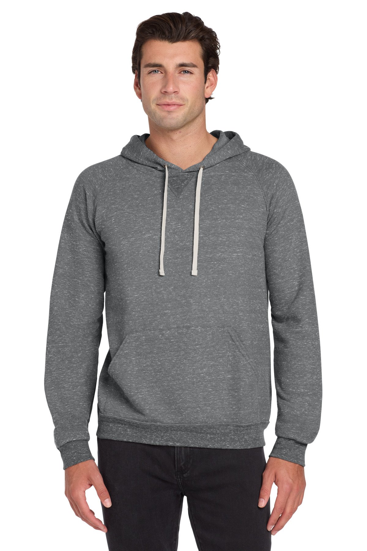 Jerzees ® Snow Heather French Terry Raglan Hoodie 90M - Image 2