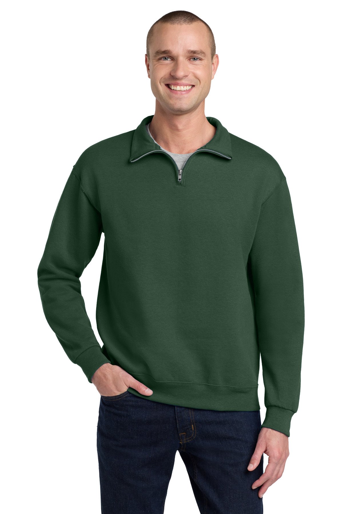 Jerzees ® - NuBlend ® 1/4-Zip Cadet Collar Sweatshirt. 995M - Image 7