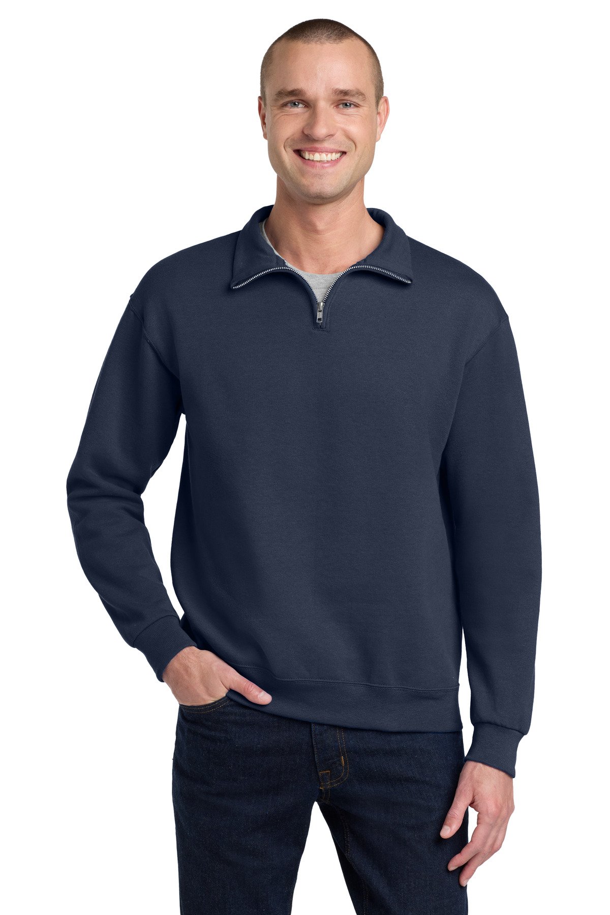 Jerzees ® - NuBlend ® 1/4-Zip Cadet Collar Sweatshirt. 995M - Image 12