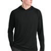 A4 Cooling Performance Long Sleeve Hooded Tee A4N3409