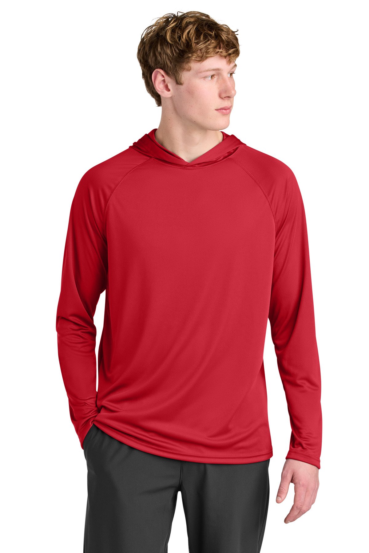 A4 Cooling Performance Long Sleeve Hooded Tee A4N3409 - Image 7