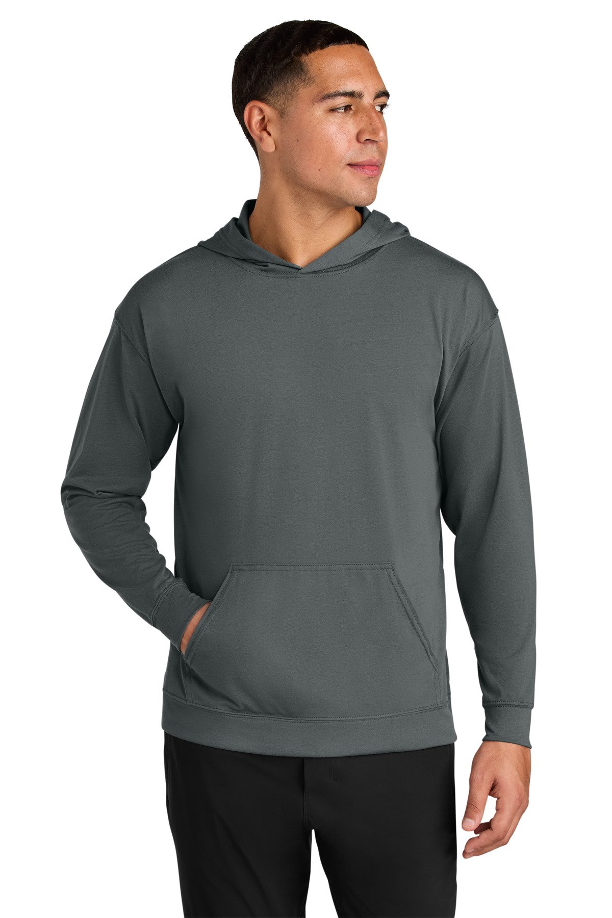 A4 Softek Long Sleeve Hooded Tee A4N3528 - Image 2