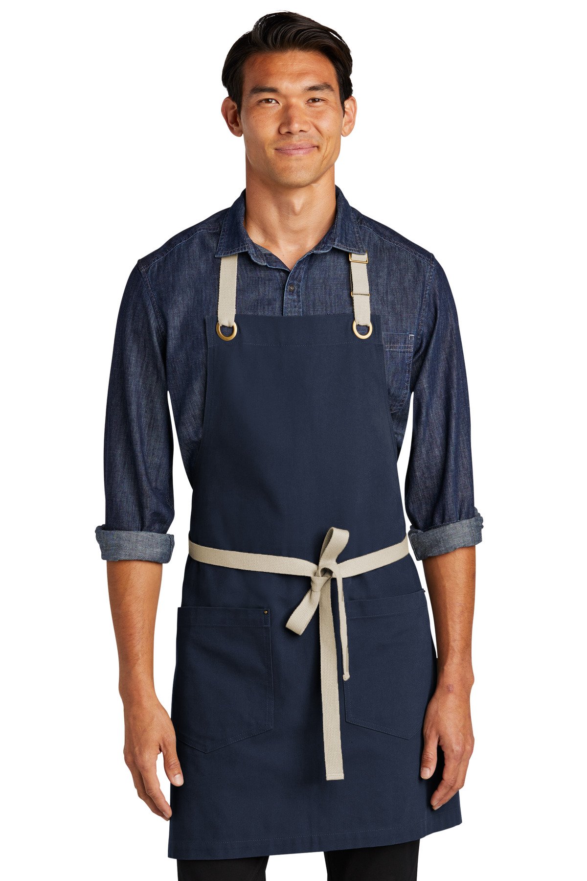 Port Authority ® Canvas Full-Length Two-Pocket Apron A815 - Image 3