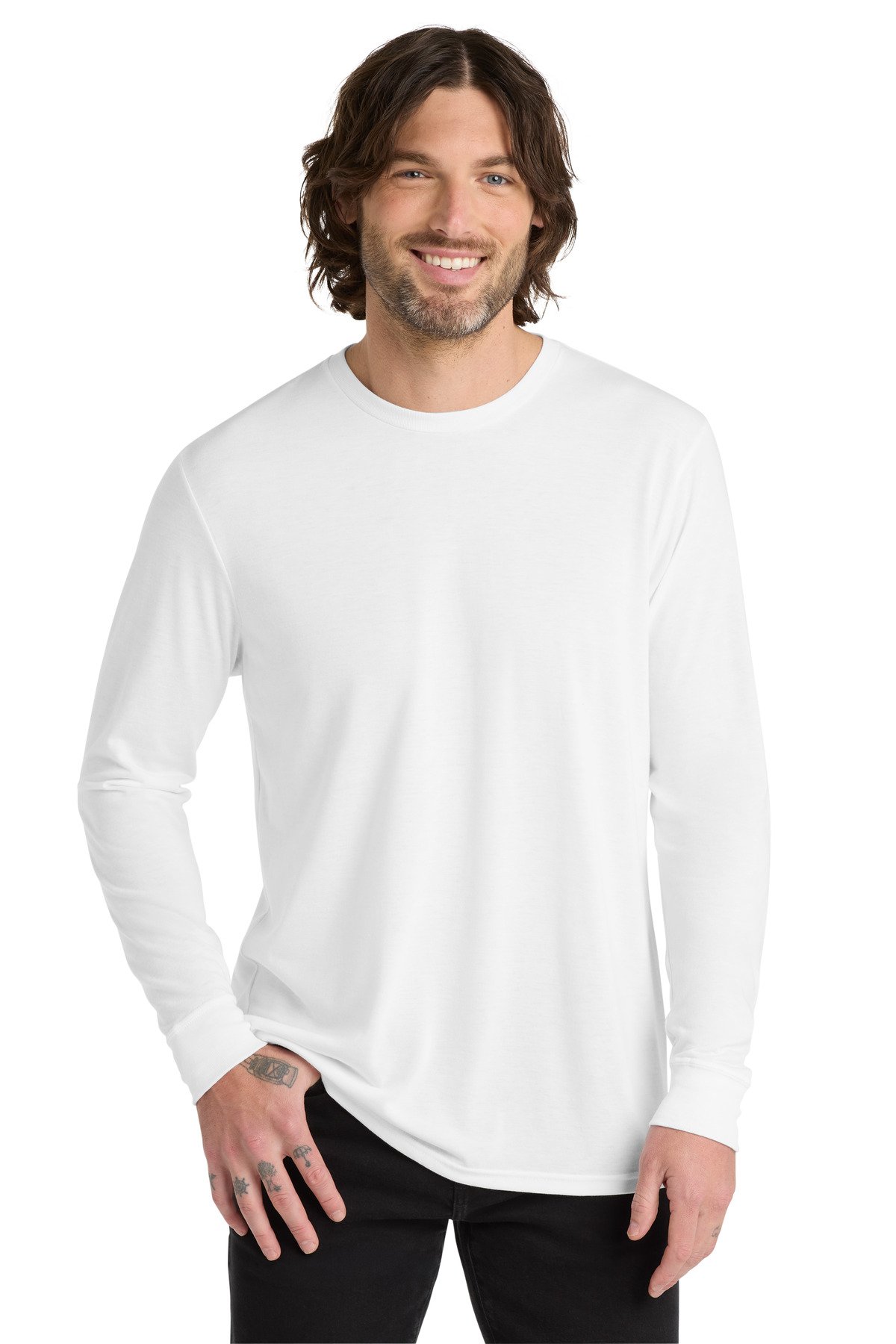 Allmade ® Unisex Tri-Blend Long Sleeve Tee AL6004 - Image 10